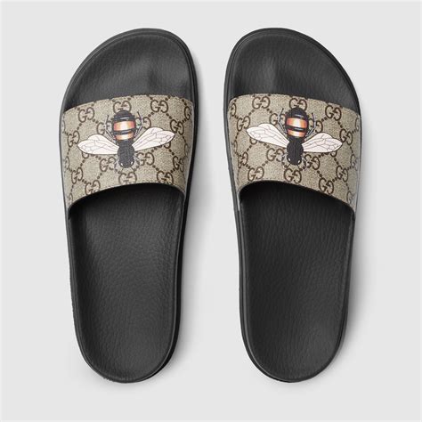 gucci gg bee slides|Gucci slides clearance.